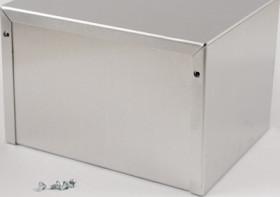 Aluminum enclosure, (L x W x H) 152 x 127 x 102 mm, natural, IP32, 1411PU