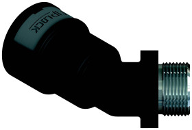 Fränkische Rohrwerke 4891187201 AAPA-10P09MG Połączenie śrubowe kątowe 10 mm szary 1 szt.