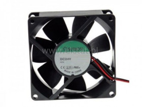 Went. 24V łoż. kul. 80x80x25mm; 1,9W Sunon