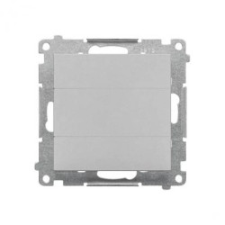 Simon 55 Zaślepka ramki (moduł). Mocowanie za pomocą łapek lub wkrętów Aluminium mat TPS.01/143