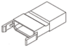 Obudowa do konektorów zaciskanych Wypust 3-pinowe Naturalny 27.48mm
