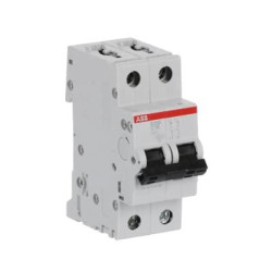 Wyłącznik nadprądowy MCB, Typ C, 2-biegunowy, 16A, 400V Szyna DIN, ABB S202L-C16, S202L