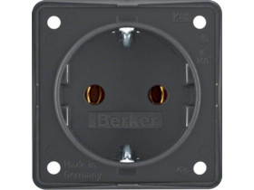 Integro Flow Gniazdo schuko antracyt 947782505 HAGER