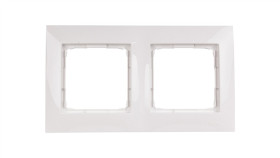 Simon 54 Premium Ramka Podwójna Biała /Do Karton-Gips/ Drk2/11