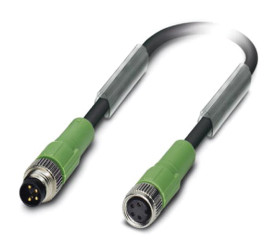 Przewód czujnik-siłownik Złącze A M8 liczba rdzeni 4 długość 300mm Rodzaj A Męskie Złącze B M8