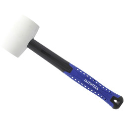 Faithfull FAIRMWF16 White Fibreglass Mallet 16oz