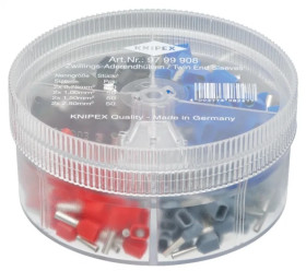 Zestaw tulejek kablowych, podwójnych izolowanych 0,75-2,5mm2 97 99 908 /200szt./