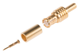 Złącze koncentryczne Montaż na kablu Męski 50Ω typ złącza Złącze MCX 0 to 6GHz Połączenie zagniatane typ kabla RG174,