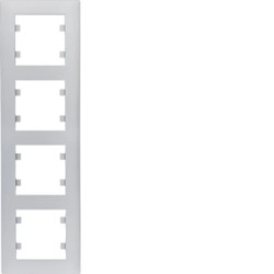 Lumina intense Ramka 4-krotna pionowa srebrna WL5642