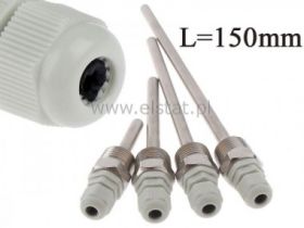 Osłona czujnika temp. z gwintem 1/2; 15cm biała