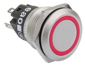 Nasadka przełącznika Zatrzaskowy SPDT średnica wycięcia 19mm, montaż panelowy EAO