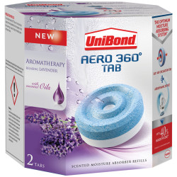 UniBond 2091273 Aero 360 Moisture Absorber Aromatherapy Lavender Refills (Pk 2)
