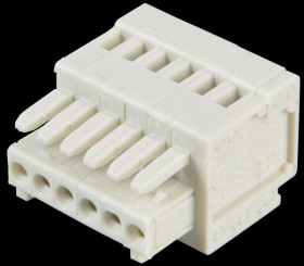 733-106 CAGE-CLAMP female multi-point connector, micro, RM 2.5, 6-pin