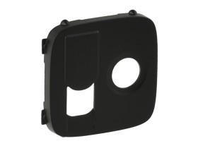 VALENA ALLURE Plakietka czarna gniazda TV + RJ 45 754838 LEGRAND