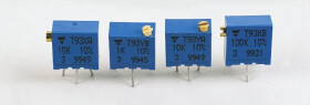 Potencjometr dostrojczy 1 kΩ Otwór przelotowy 0.5 W Trzpień 21 -zwoje Regulacja górna, Vishay 2.2 mm, T93