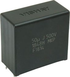 MKP1848H DC-Link THB Metallized Polypropylene DC-Link Film Capacitor 85 &#176;C / 85 % RH 1000 h at UNDC - Vishay Automotive Gra