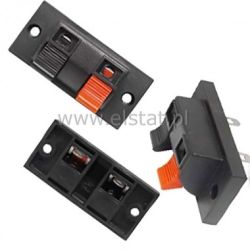 Gniazdo głośnikowe 2x na płytce zacisk małe