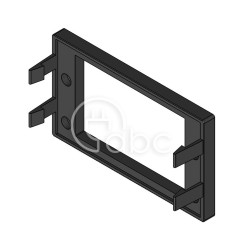 Rama montażowa zatrzaskowa KEL-SNAP 24-E, czarna, 42044