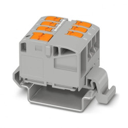 Blok rozdzielczy PTVFIX 6/6X2,5-NS35A GY, szare złącze przemysłowe - 6 punktów przyłączeniowych o przekroju 2,5mm2