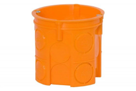 Puszka pomarańczowa 60 końcowa głęboka z wkrętami