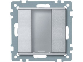 KNX Przycisk natynkowy plus aluminium System M MTN627560 SCHNEIDER ELECTRIC