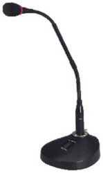 Mikrofon pulpitowy PA, na gęsiej szyi. Elektretowy ECM-500