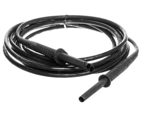 Przewód pomiarowy 5m czarny ekranowany 10kV /wtyki bananowe/ WAPRZ005BLBBE10K