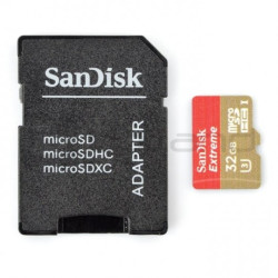 Karta pamięci SanDisk Extreme 600x microSD 32GB 90MB/s U3 klasa 10 z adapterem
