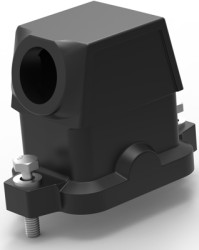 Housing, size HB6, die-cast aluminum, M25, angled, screw locking, IP68, T1912060125-000