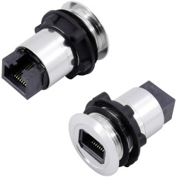 TruComponents 240013 RJsocket Socket, built-in Silver