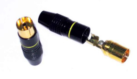 Gniazdo antenowe metalowe proste HQ