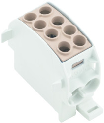 Potential distribution terminal, screw connection, 1 pole, 202 A, brown, 1561650000