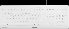 JK-8502DE-0 Keyboard, USB, white, with protective membrane, DE