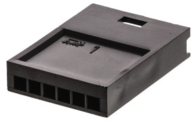 Obudowa złącza 6-pinowe -rzędowe raster: 2.54mm TE Connectivity Żeński AMPMODU MOD II Złącze jednorzędowe z mocowaniem