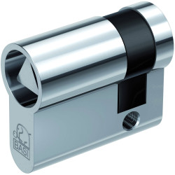 Basi DM5020-0000-DI8 Euro Cylinder 10/30mm Brass 8mm Triangular Nickel