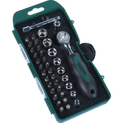 Br&#xFC;der Mannesmann M29891 Bit Set 38-Piece Versatile Precision Tool Set