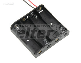 Pojemnik na baterie R6 AA 4szt z kablami