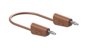 Przewód pomiarowy 64.1030-05027, 19A, 30 → 60V, kolor: Brązowy, dł. 50cm, Staubli