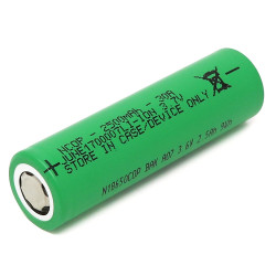 18650 Lithium-ion Rechargeable Cell - 2500mAh 3.7V 30A