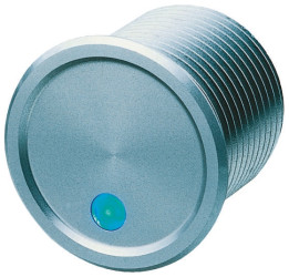 Przełącznik piezoelektryczny, Wypustka, 100 mA przy 24 V DC, SPST, Zielony, -40 → +85°C