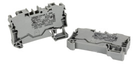 Blok zacisków przelotowych WAGO poziomy: Pojedynczy 20 → 8AWGWciskany zacisk Cage Clamp TOPJOB S, 2006 41A 800 V