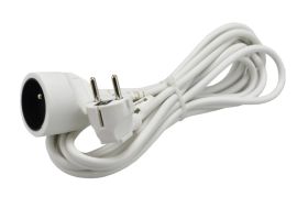 PRZEDŁUŻACZ 1GN 3.0m BIAŁY max.10A
