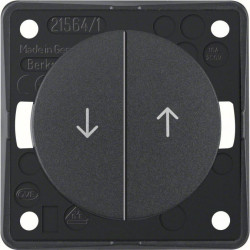 Integro Flow Łącznik żaluzjowy wieloklawiszowy przyciskowy z nadrukiem symbolu /Strzałka/ antracyt mat 936532505