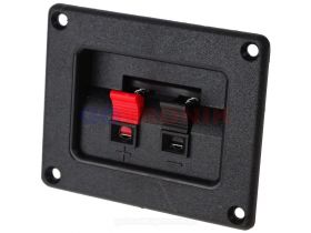 Gniazdo głośnikowe 2 pin prostokątne 80mm x 65mm