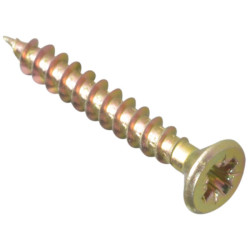 ForgeFix MPS4530Y Multi-Purpose Pozi Screw CSK ST ZYP 4.5 x 30mm Box 200