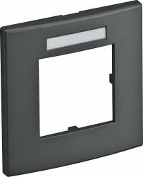 Ramka okładki 1x 84x84mm czarno-zielona OBO Bettermann, 6119339, szary, (S x W) 84 mm x 84 mm
