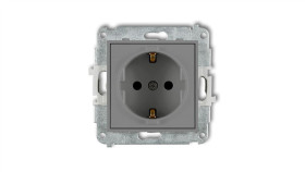 Icon Mechanizm Gniazda Pojedynczego Z Uziemieniem Schuko 2P+Z (Przesłony...