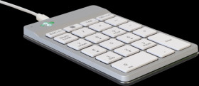 RGOCONMWDWH Keyboard, USB, compact, ergonomic, white