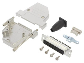 DTSL-RGLJSS-25FSSC D-Sub żeńskie kątowe 45 zacisk śrubowy na przewód PIN 25