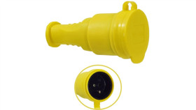 Gniazdo Gumowe Żółte 16A 230V Ip44 Hermetyczne